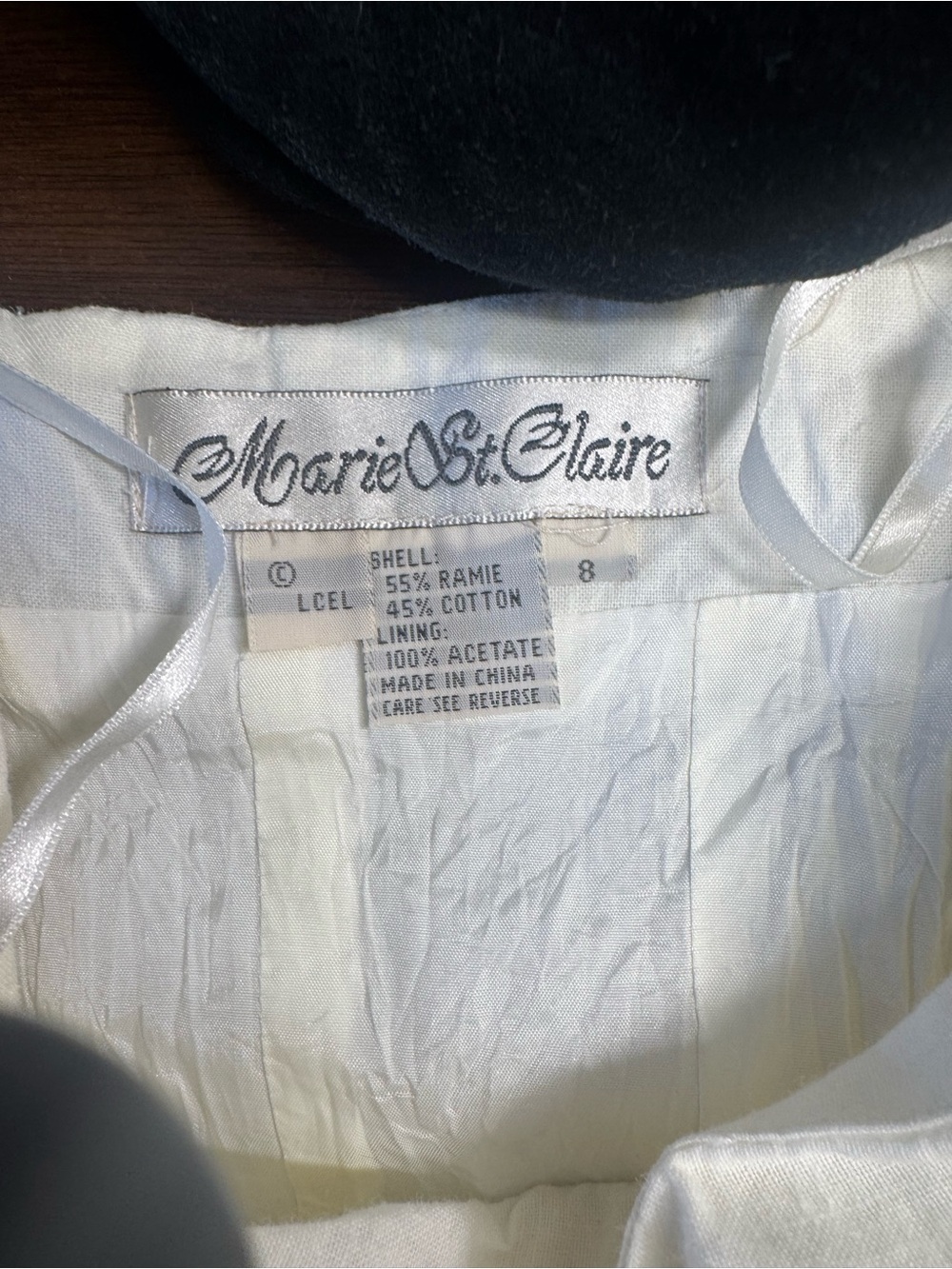 Embroidered Ivory Midi Dress with Cropped Jacket - Picture 12 of 14